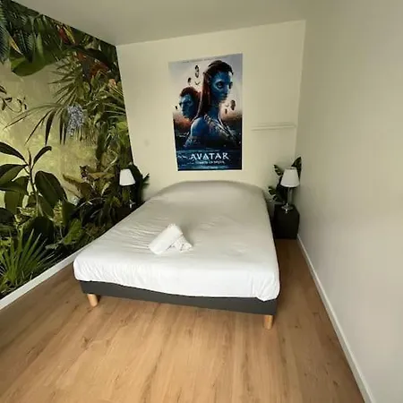 아파트 Hollywood 9 People - Khbnb Center 스트라스부르